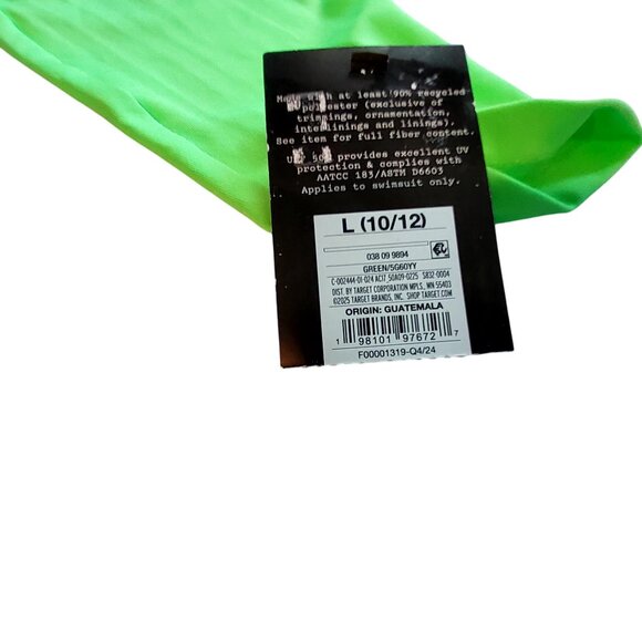 Cat & Jack Boys Long Sleeve Green Shirt L (10/12) Polyester Left chest pocket - Picture 3 of 8